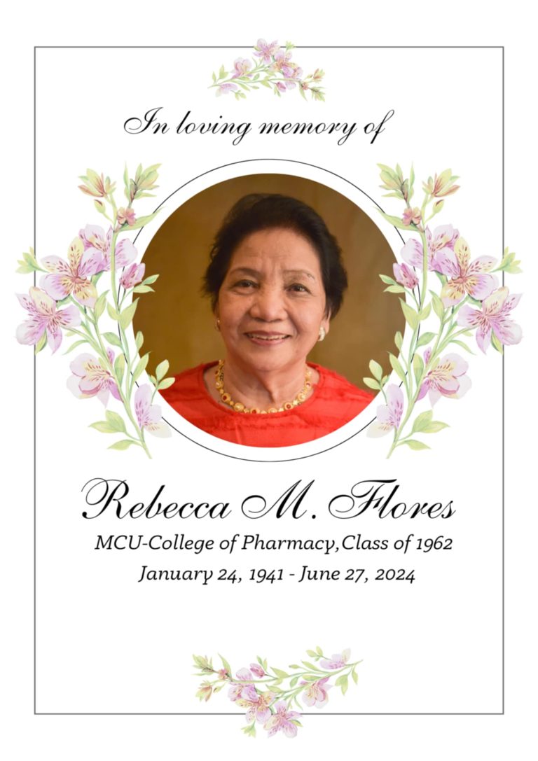Read more about the article Ms. Rebecca M. Flores, Class of 1962