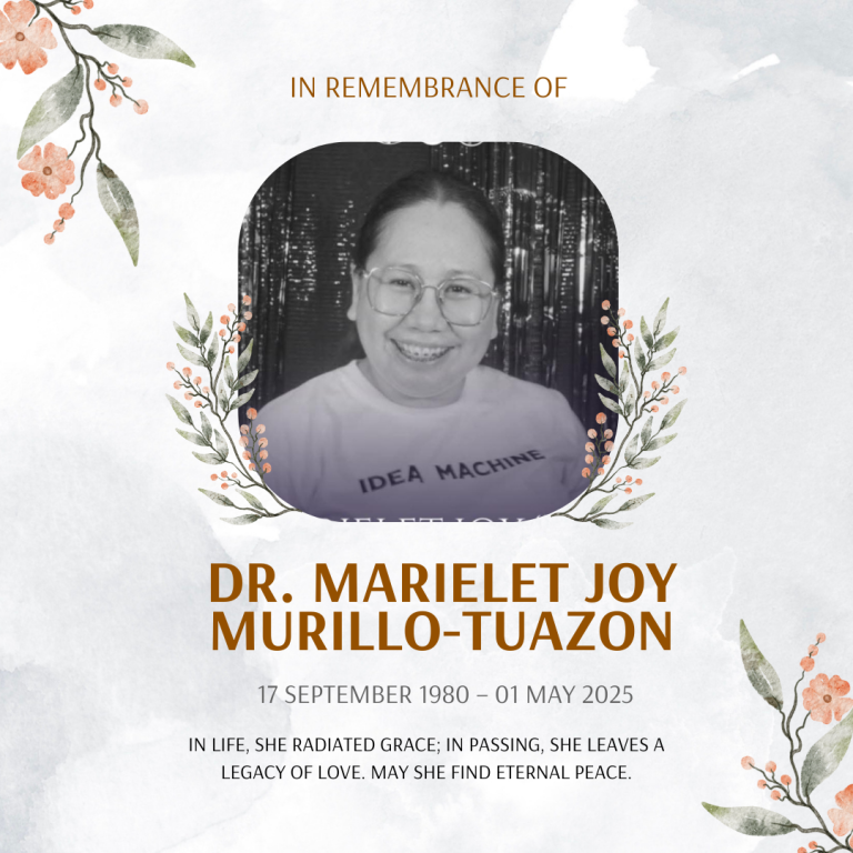 Read more about the article Dr. Marielet Joy Murillo-Tuazon, Batch 2006